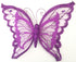 SILVER / PURPLE LAYER ORGANZA BUTTERFLY CLIP. PM551129